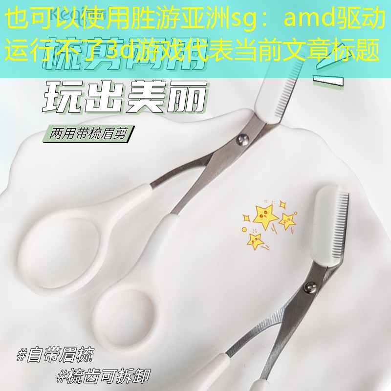 amd驱动运行不了3d游戏